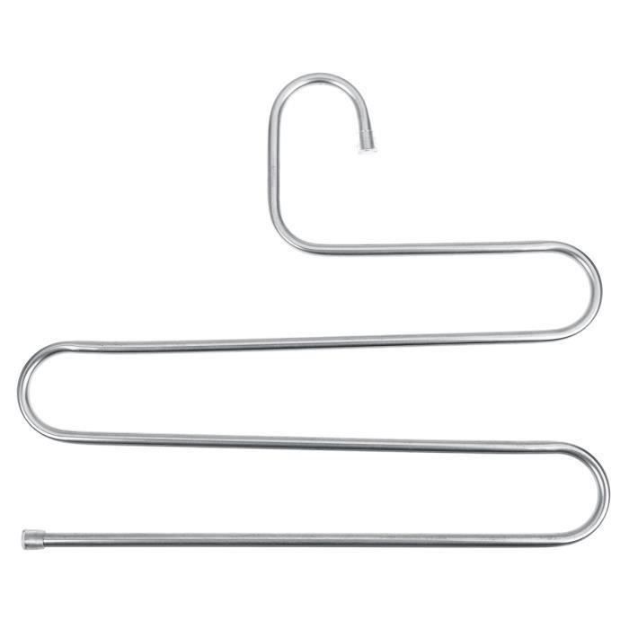 Cintre S-Type Support Suspendu Pour Pantalon Écharpe Cintre Titulaire Organisateur 3 Couches Wir22