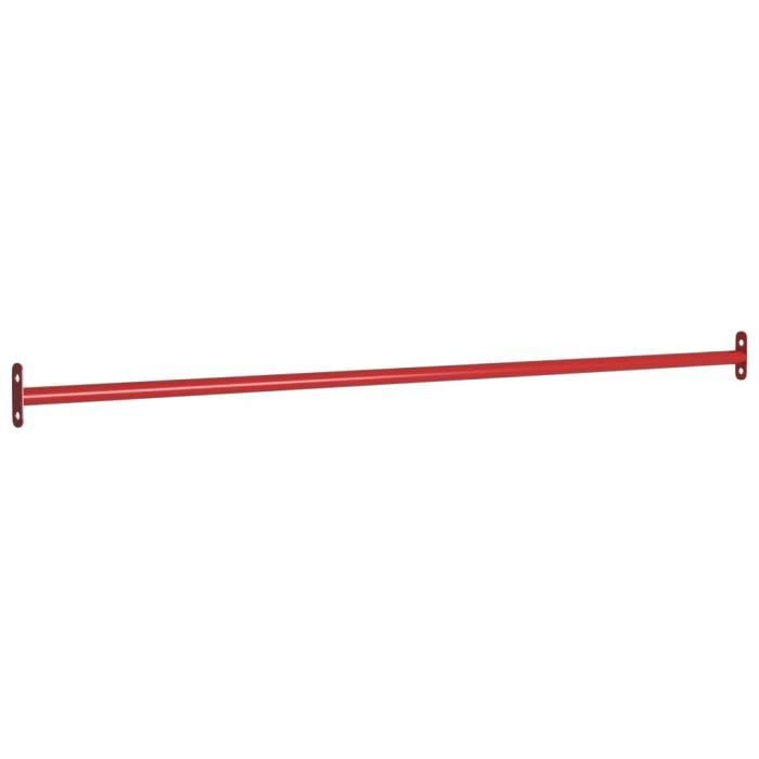KAI Barre de retournement 125 cm Acier Rouge