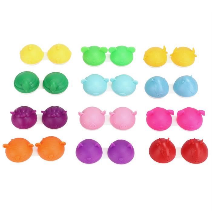 Tbest Étui pour lentilles de contact Boîte de rangement pour lentilles de contact pour les yeux de voyage