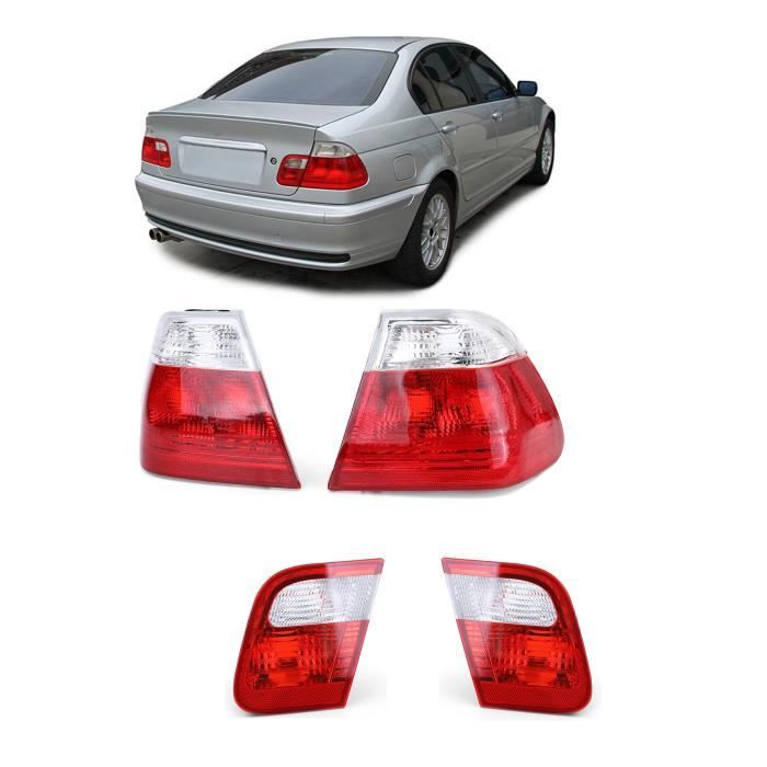 2 FEUX ARRIERE + FEUX DE COFFRE BMW SERIE3 E46 BERLINE PHASE 1 TYPE M3 LOOK PACK M