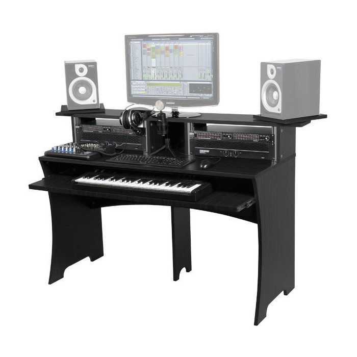 STATION DE TRAVAIL HOME STUDIO FINITION NOIRE - 223239