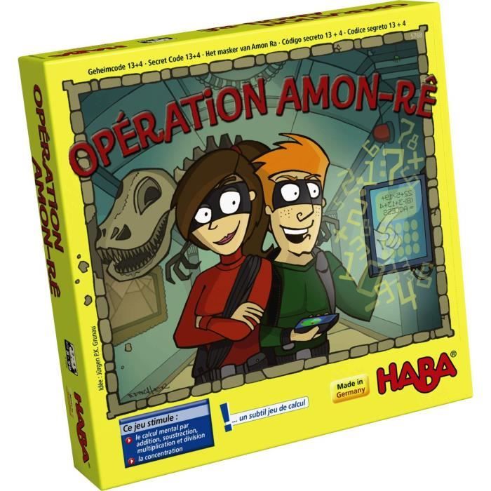 HABA - Opération Amon Rê - Jeu de Calcul - Apprendre en s'amusant - 8 ans et plus, 5768