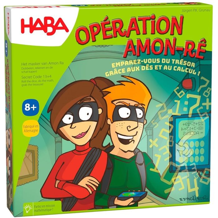 HABA - Opération Amon Rê - Jeu de Calcul - Apprendre en s'amusant - 8 ans et plus, 5768