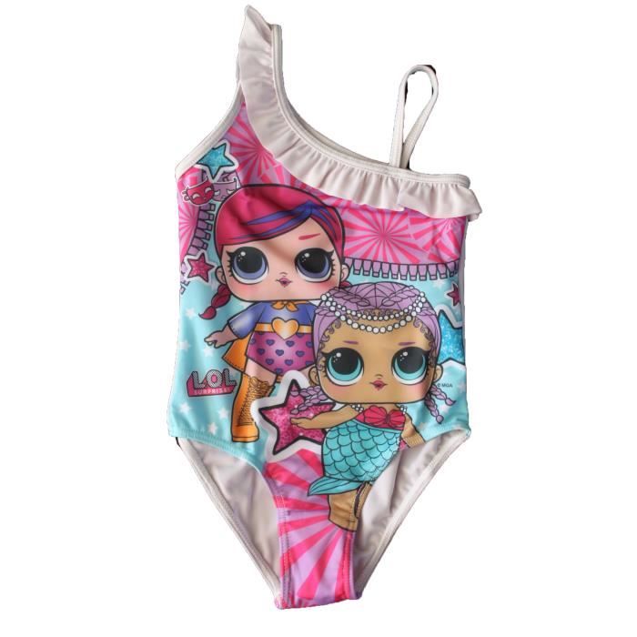 superbe maillot de bain lol surprise blanc