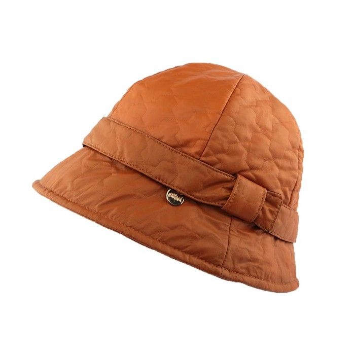 Chapeau Pluie femme Orange référence Samba marque Nyls Création - Chapeau femme imperméable mode