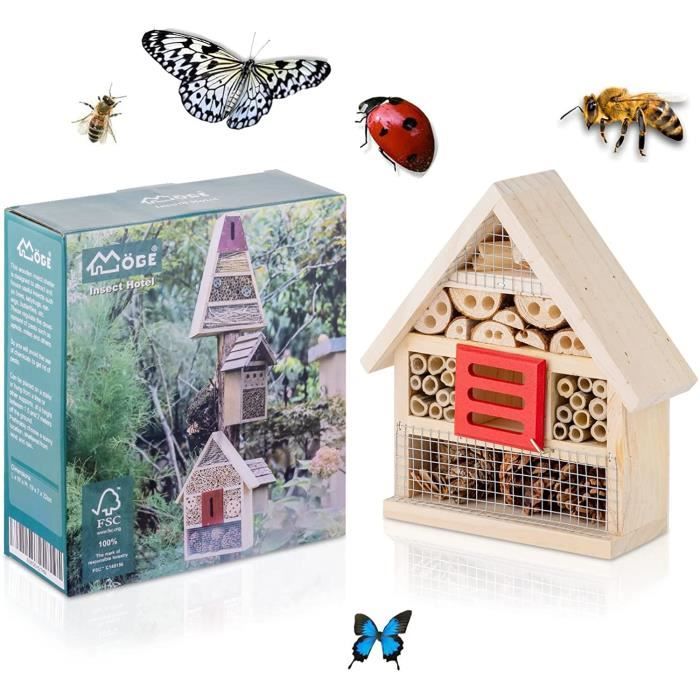 Hotel a Insecte en Bois 19*7*22CM - Impermeable et Resistant