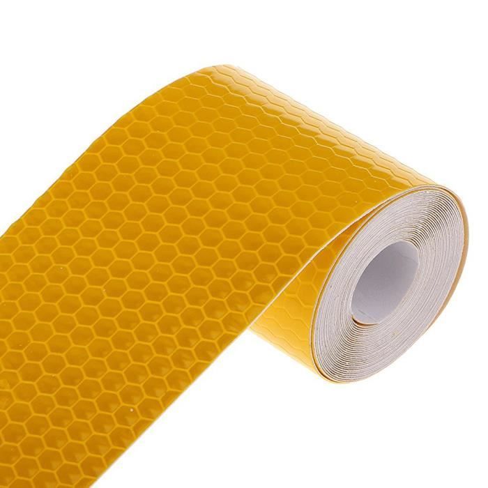 5cm 3M réfléchissante avertissement Conspicuity Ruban Film Sticker (Jaune)