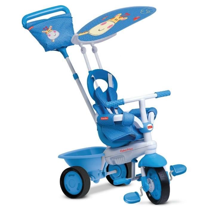 Fisher Price Elite By smarTrike 3-en-1 bébé tricycle évolutif Smart Trike pour enfant - Bleu