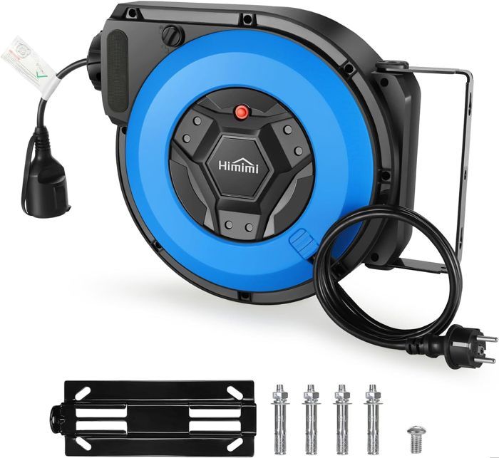 Enrouleur De Bricolage 3G1mm² 15 M Turquoise | Castorama