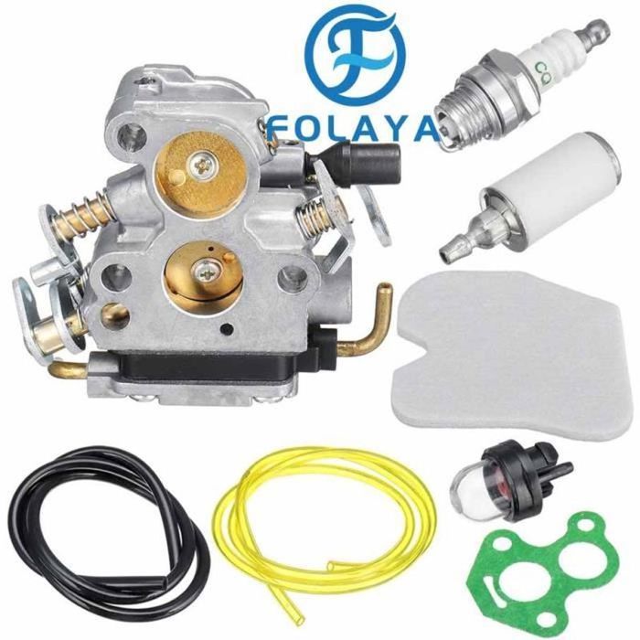 Kit Carburateur + Filtre à Air Pour Tronçonneuse Husqvarna 240, 240E, 235, 235E, 236 - Compatible Zama