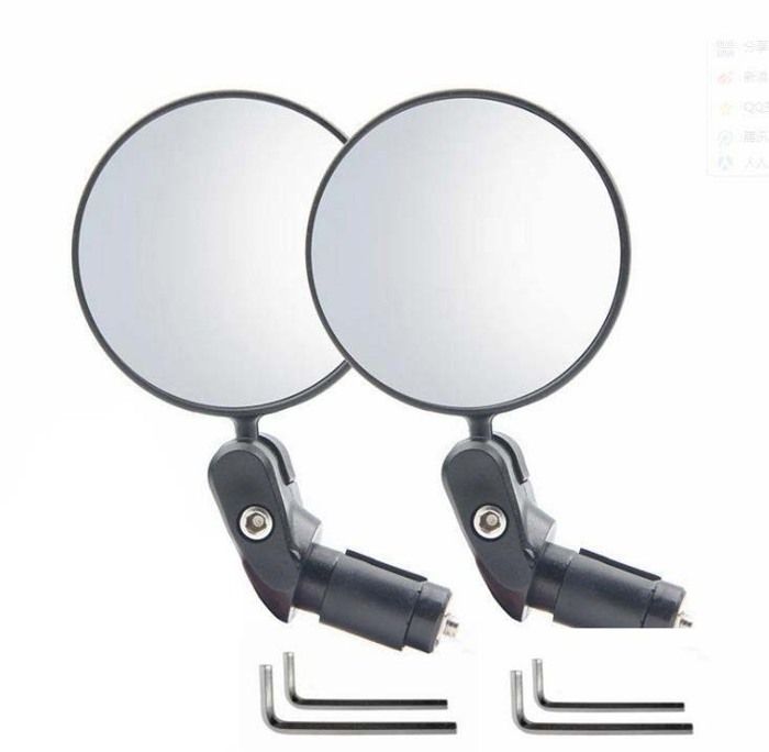Rétroviseur de vélo rétroviseur de guidon convexe réglable à 360°