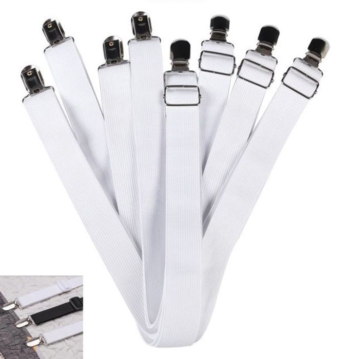 Lot de 4 sangles de verrouillage en silicone pour couvercle de mijoteuse et boîte à déjeuner, sangles réglables et autobloquantes pour organisation intérieure et extérieure (gris