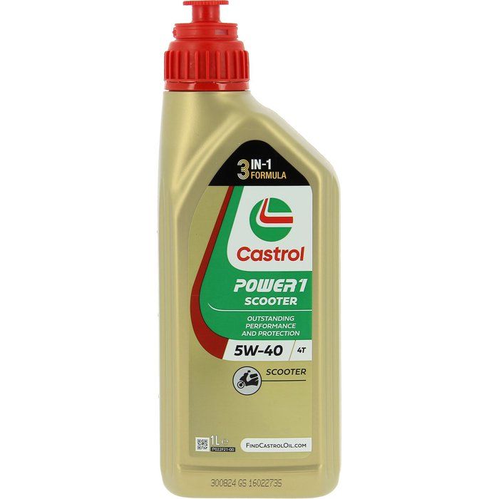Huile moteur scooter 4 temps - CASTROL - Power1 Scooter