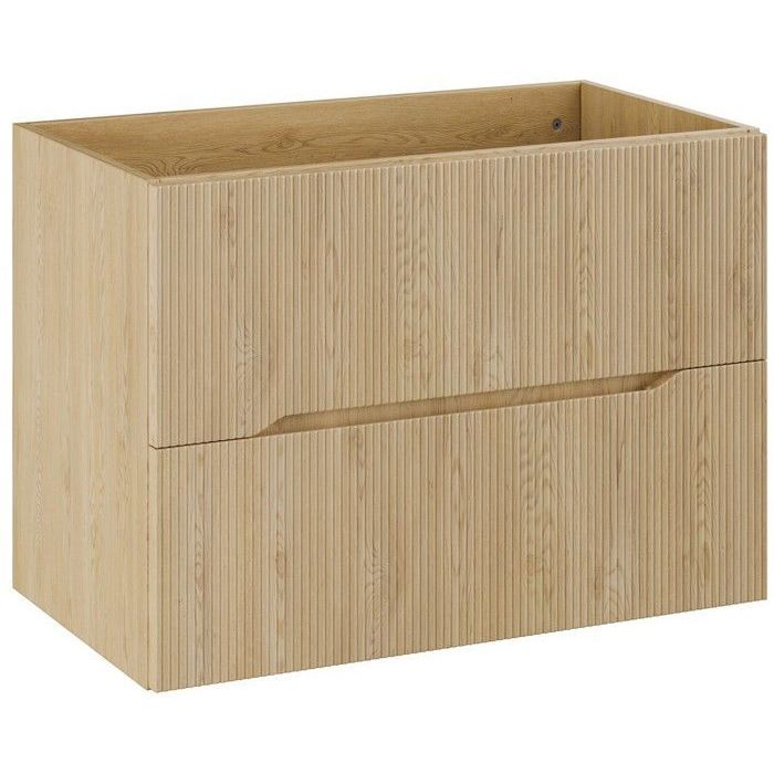 Meuble de salle de bain suspendu sous vasque NORDIC - chêne cremona - 80 cm Meuble de salle de bain suspendu sous vasque NORDIC - chêne cremona - 80 cm