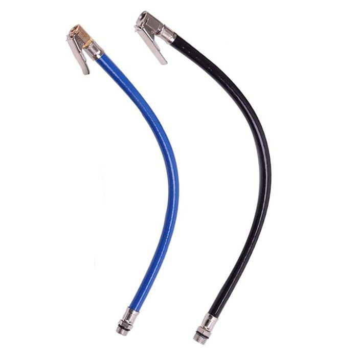 Embout Gonflage Pneu ZUOQIANG - Lot De 2 Avec Tuyau Caoutchouc 35cm - 8mm - Pour Voiture, Camion, Vélo