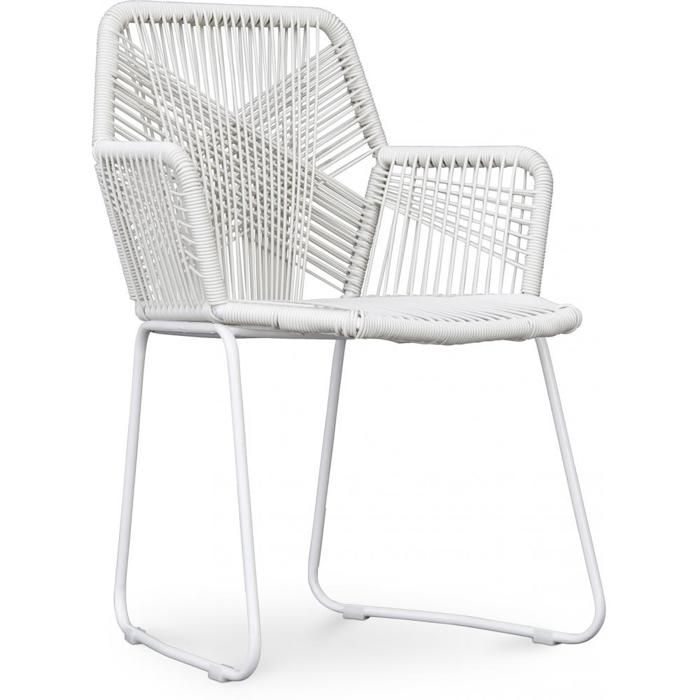 Chaise d'extérieur avec accoudoirs Chaise de jardin Frony - vue 4