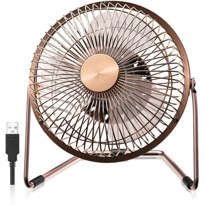 Ventilateur portable - XVX - Mini venti USB 15cm - 2 vitesses - 360° doscillation - Silencieux 20 dB - Xvx
