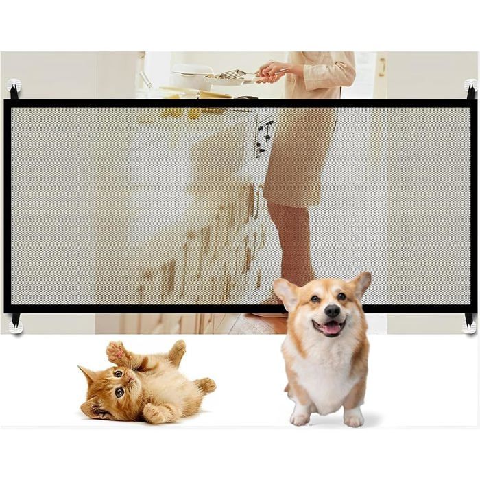 Comparer les prix de Barrière de Sécurité Rétractable 0-110cm Barriere de Securite Extensible Barriere de Securite Enroulable pour Enfants et Chiens