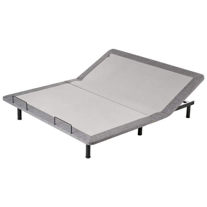Sommier réglable électrique BRUNOY 180 x 200 cm Gris