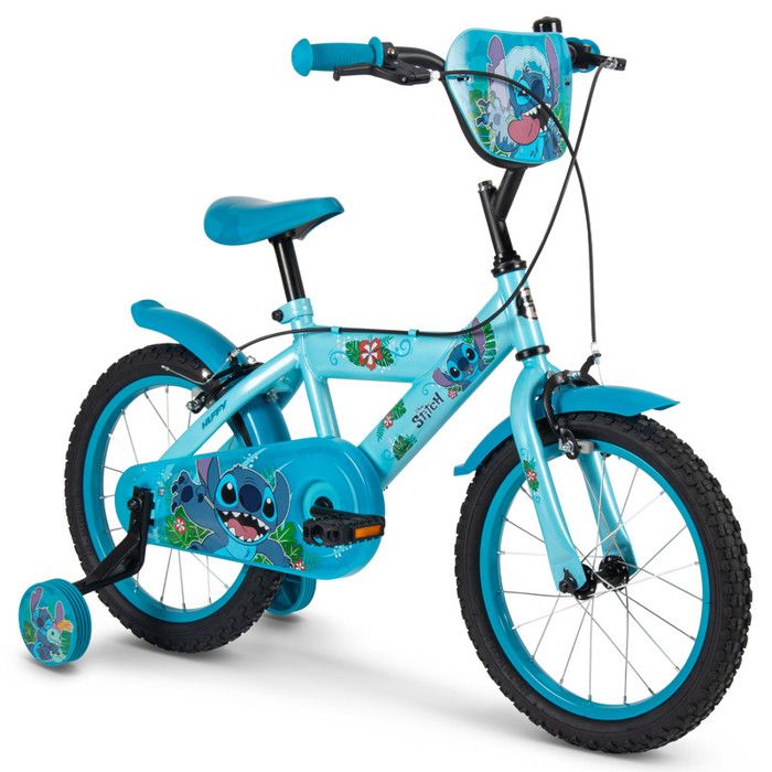 Vélo Enfant Stitch 20 Pouces – 7-10 Ans – 6 Vitesses Shimano – Freins à Disque – Porte-Bagages Et Éclairage – Noir
