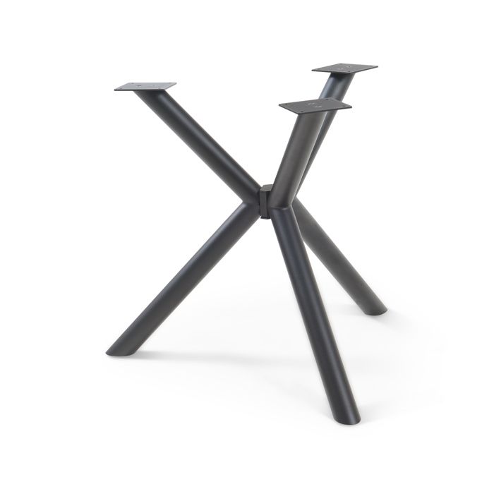 Piétement de table Viserinna acier 95 x 95 x 73 cm noir
