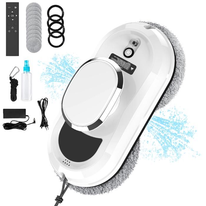 Robot Laveur Vitre Electrique 5600Pa - Fonction de Pulvérisation d'eau