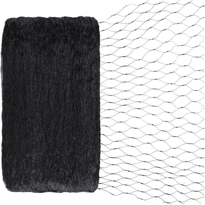 Filet de protection pour jardin - DOK - 4x10 m - Noir - Mailles 15x15 mm - Anti-oiseaux - Résistant aux intempéries
