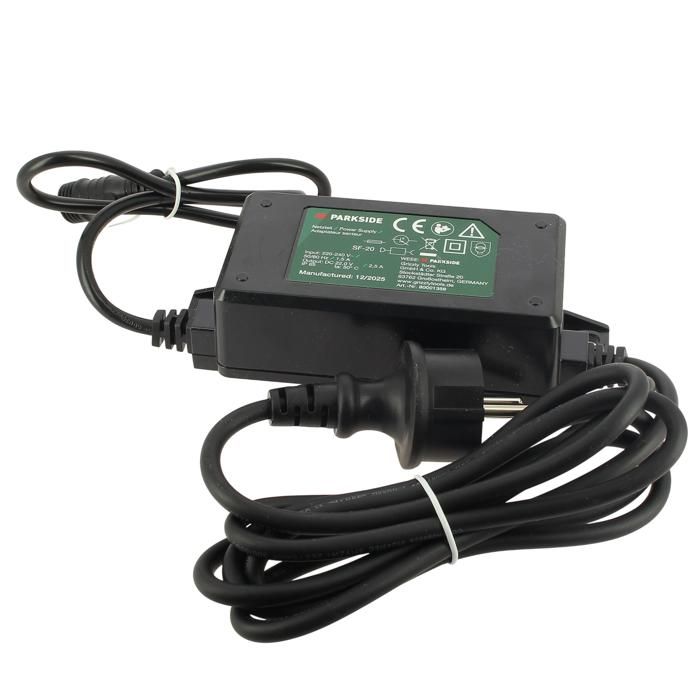 Chargeur 20V 80001359 Robot Tondeuse Parkside Chargeurs et transformateurs
