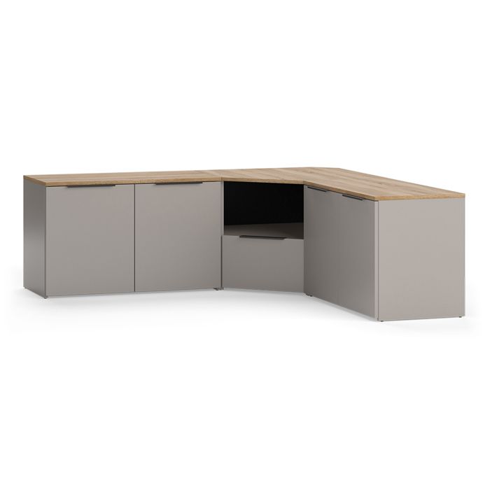 Meuble-paroi Wido 3 parties Grège Vicco 58550 Meuble-paroi Wido 3 parties Grège Vicco 58550