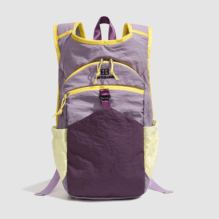 Sac a Dos Femme Nylon Léger XJYDNCG - Sac a Dos Voyage Imperméable - pour Cyclisme et Voyage - Violet