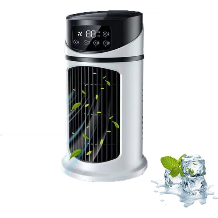 Climatiseur portable 3 en 1 - Belle commode - Rafraîchisseur dair par évaporation - 6 vitesses - Minuterie 6 h