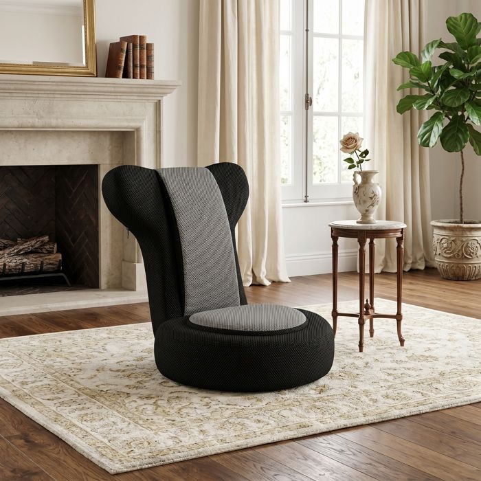 Chaise de sol ergonomique - Réglable - Appui-tête 14 positions - Dossier 5 positions - Maille respirante