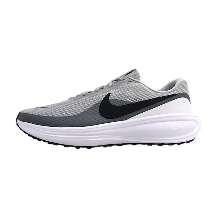 Hommes Nike Chaussure de sport Revolution 8 Textile Lacets Plat - grey/black 004