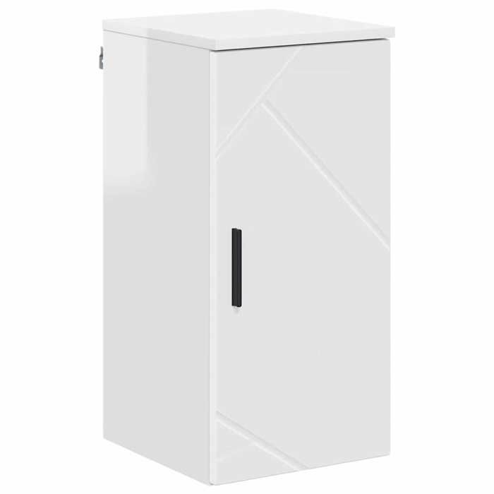 Les SoldesCabinet de salle de bain - 1 PC - Armoire Bas - Pour WC - Blanc brillant 30x31 5x61cm 776787 LH9676 gjz76k