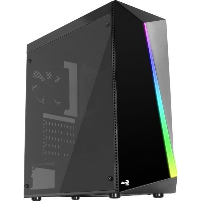Boîtier PC - Aerocool - Shard - Midi-tour - Noir - ATX - Ventilateurs 120 mm