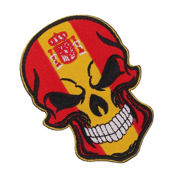 Patch Brodé Drapeau Andorre - Thermocollant 7x4,5 Cm - Pour Sac, T-shirt, Casquette - 100% Polyester