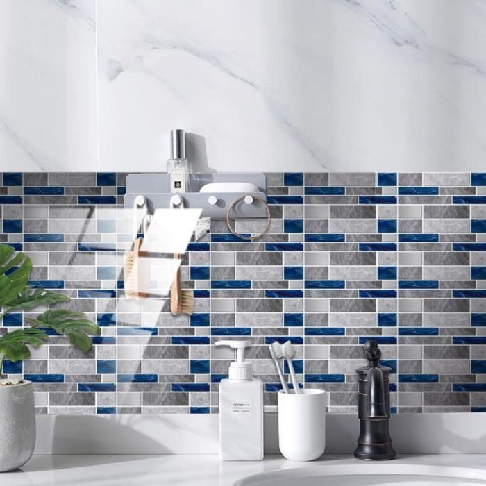 Stickers Carrelage Hexagone Bois - 20 Pièces 20x23 Cm - Adhésifs Imperméables Pour Cuisine & Salle De Bain