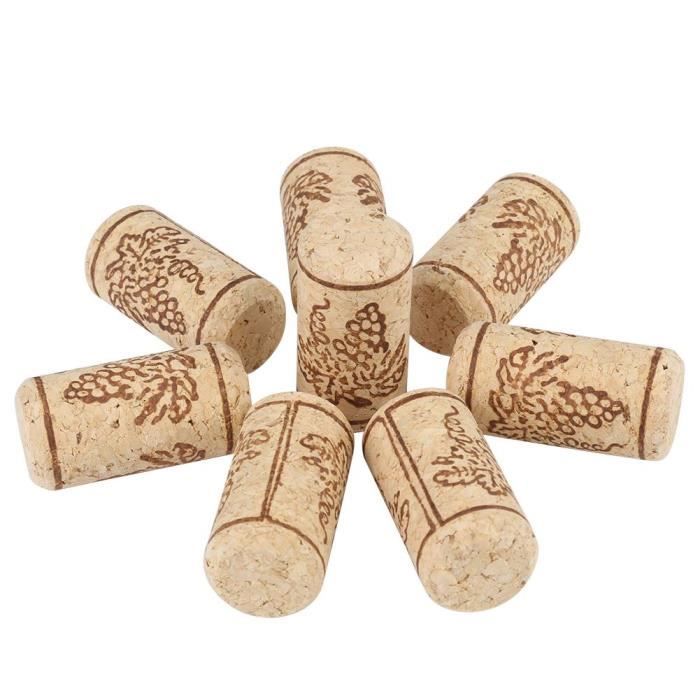 100 pièces conique vin liège réutilisable naturel bois bouchons créatif Portable étanchéité bouchon de vin bouteille de vin couverture pour bouteilles de vin 