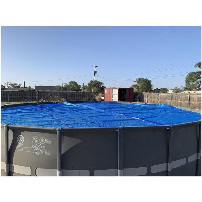 Bâche à bulles Ronde 3,6m Noire Couverture piscine solaire