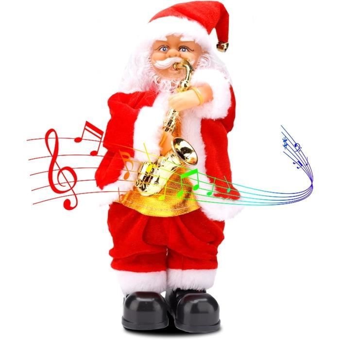 Pere Noel Jouet de père Noël,Père Noël électrique,Pere Noel Musical,Jouet  électrique du Père Noël Saxophone Cadeaux de Noël,Jouet - Cdiscount Maison