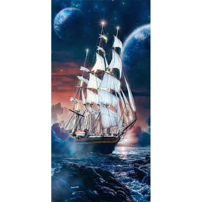 Kit Peinture Diamant Saint Bernard - Diamants Ronds 5D, Toile 30x40 Cm, Art Mosaïque DIY Pour Débutants, Déco Maison