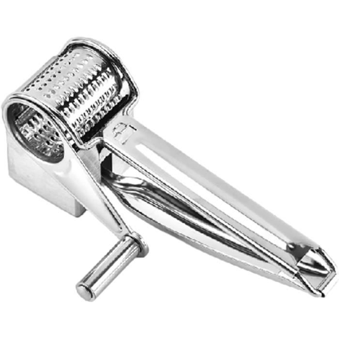 Râpe à Fromage Manuelle En Inox - Poignée Rotative, Multi-usage Pour Fromage, Noix, Chocolat