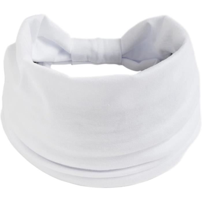 Lot De 3 Bandeaux De Sport | Yoga, Course à Pied | Absorbant, Élastique | Noir, Blanc, Gris
