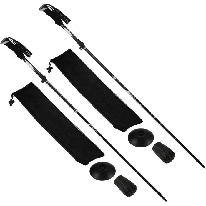 Gazechimp Lot 4 Paniers Boue Trekking - Caoutchouc Noir - Pour Bâtons Randonnée - Anti-Enfoncement
