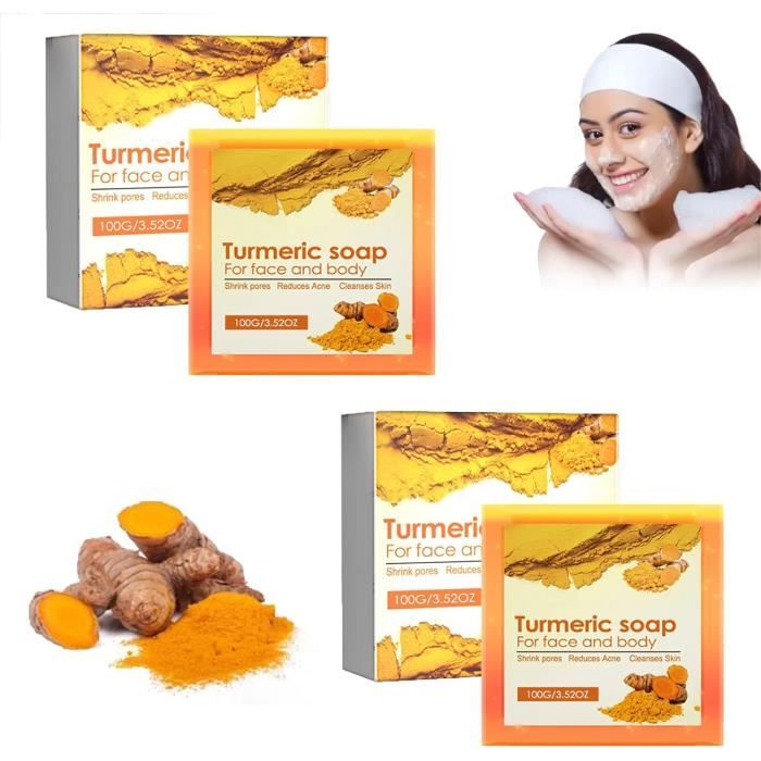 Nettoyant Visage Au Curcuma Vicco - Élimine Points Noirs Et Boutons - SPF5 Vegan