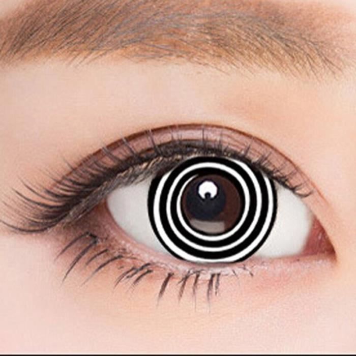 Lentille De Contact Couleur Blanc Zombie / White Out / Halloween / Crazy /  1 An+Étui Offert Blanc - Achat / Vente Lentilles De Contact Mixte -  Cdiscount