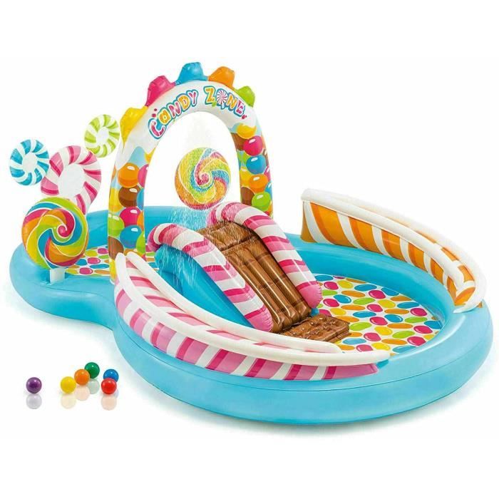 Parc Aquatique Gonflable Pataugeoire Pour Enfants Avec Toboggan Pataugeoire Gonflable Sur Pelouse Centre De Jeux Gonflable Pou167 Cdiscount Jeux Jouets