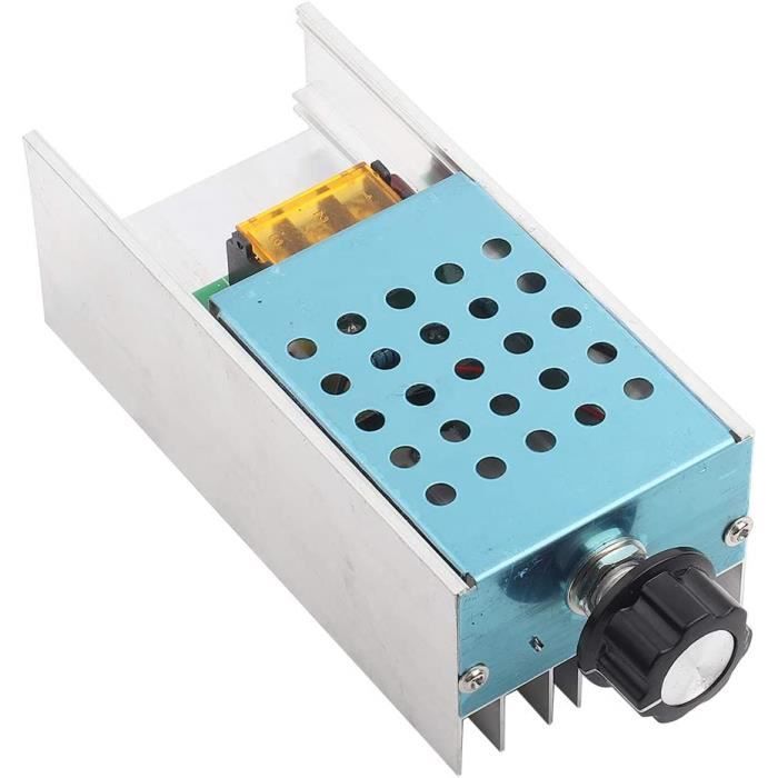 Régulateur Tension 230V 2000W - Variateur Moteur Et Ventilateur - Prise UE - Contrôle Vitesse Et Lumière
