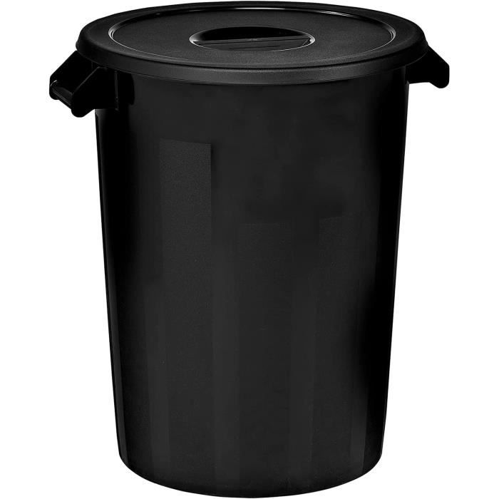 Seau Intérieur Amovible Poubelle à Pédale Ovale Denox 8L - Design Sanitaire Blanc Pour Salle De Bain Ou Cuisine Poubelle Wc