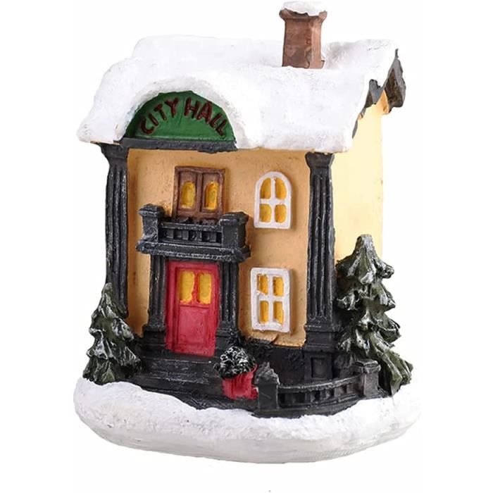 CDVillage de Noël Lumineux, Maison De Noël Lumineuse Led Maison